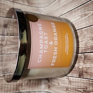 Bath & Body Works 3-wick Candle. Champagne Toast & Fresh Orange